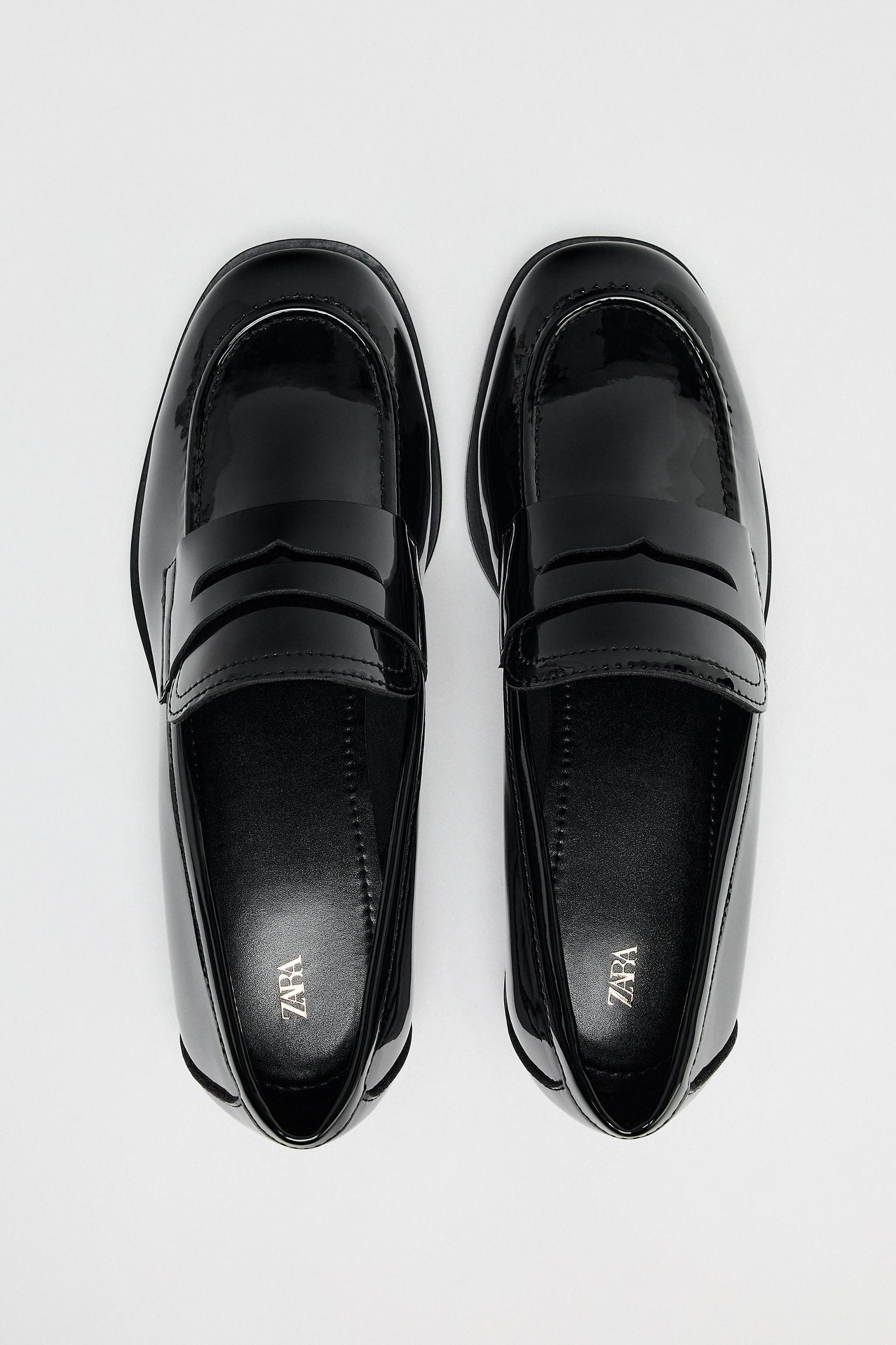 FAUX PATENT LEATHER MOCCASIN Product Image