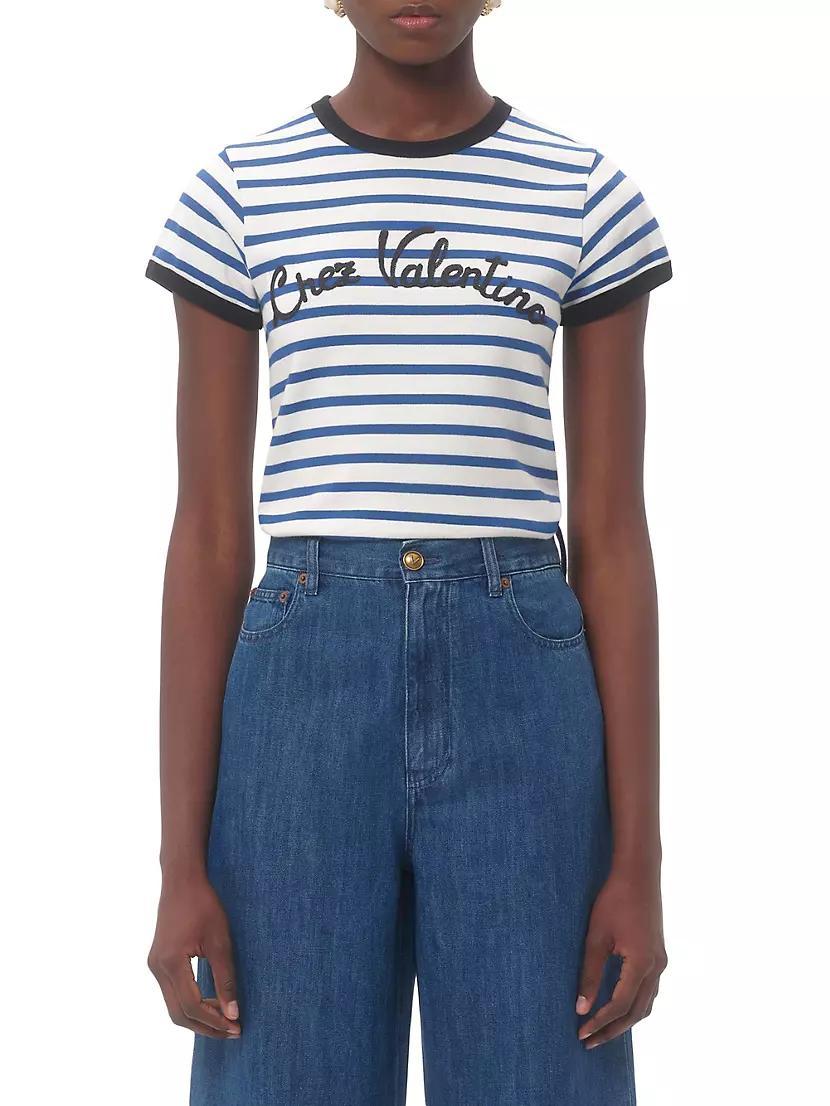 Striped Jersey Cotton T-Shirt Product Image