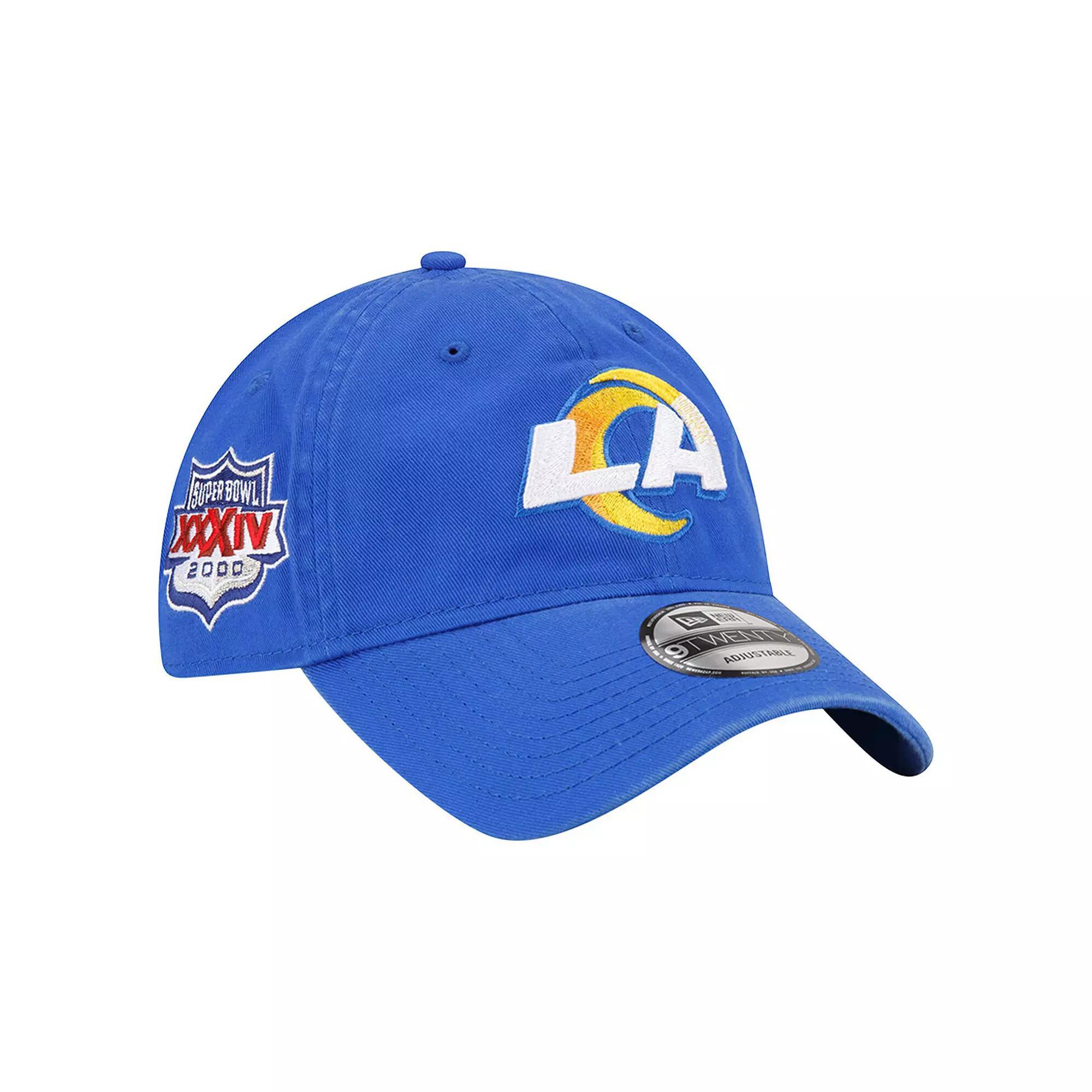 Mens New Era Royal Los Angeles Rams Distinct 9TWENTY Adjustable Hat Product Image
