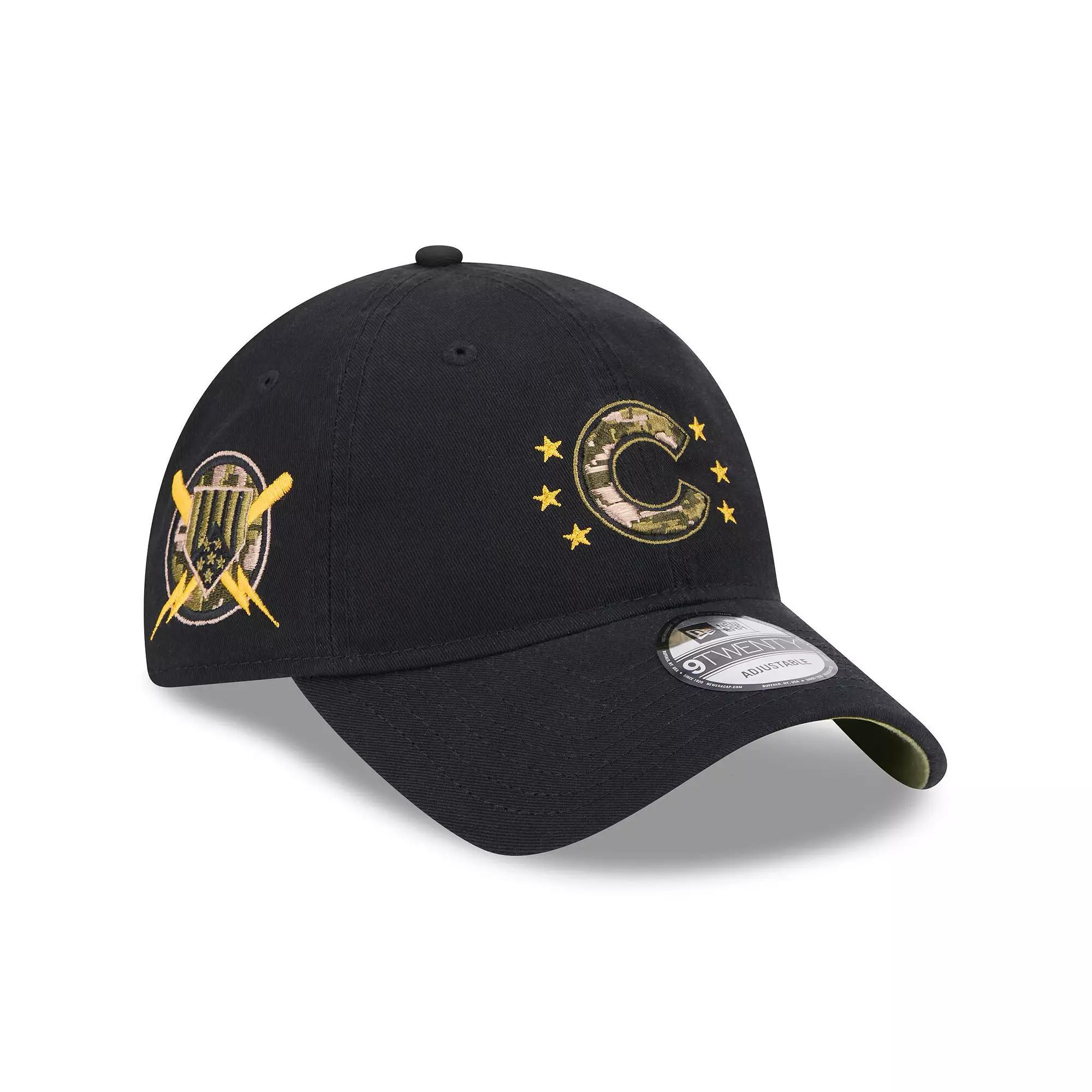 Men's New Era  Black Chicago Cubs 2024 Armed Forces Day 9TWENTY Adjustable Hat Product Image