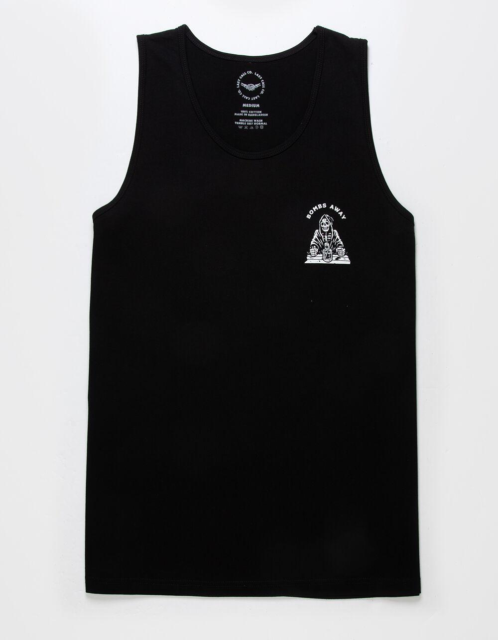 LAST CALL CO. Bombs Away Mens Tank Top  - BLACK Product Image