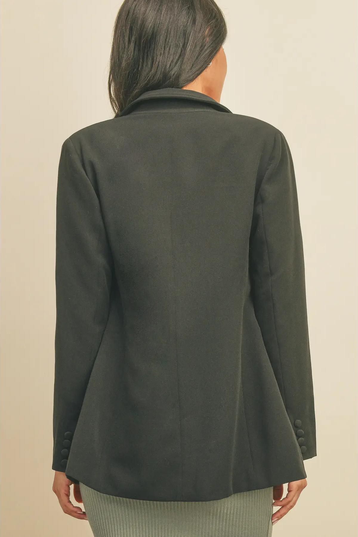 On Point Button Blazer Product Image