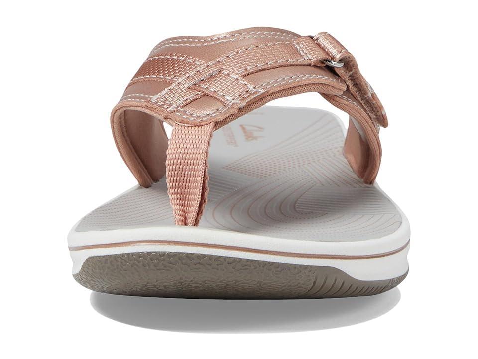 Clarks® Breeze Sea Cloudstepper Women's Flip Flop Sandals, Size: 10, Rose Gold Product Image