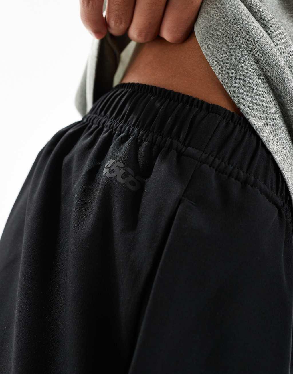 ASOS 4505 Icon 3 inch quick dry running shorts with back zip phone pocket in black Product Image