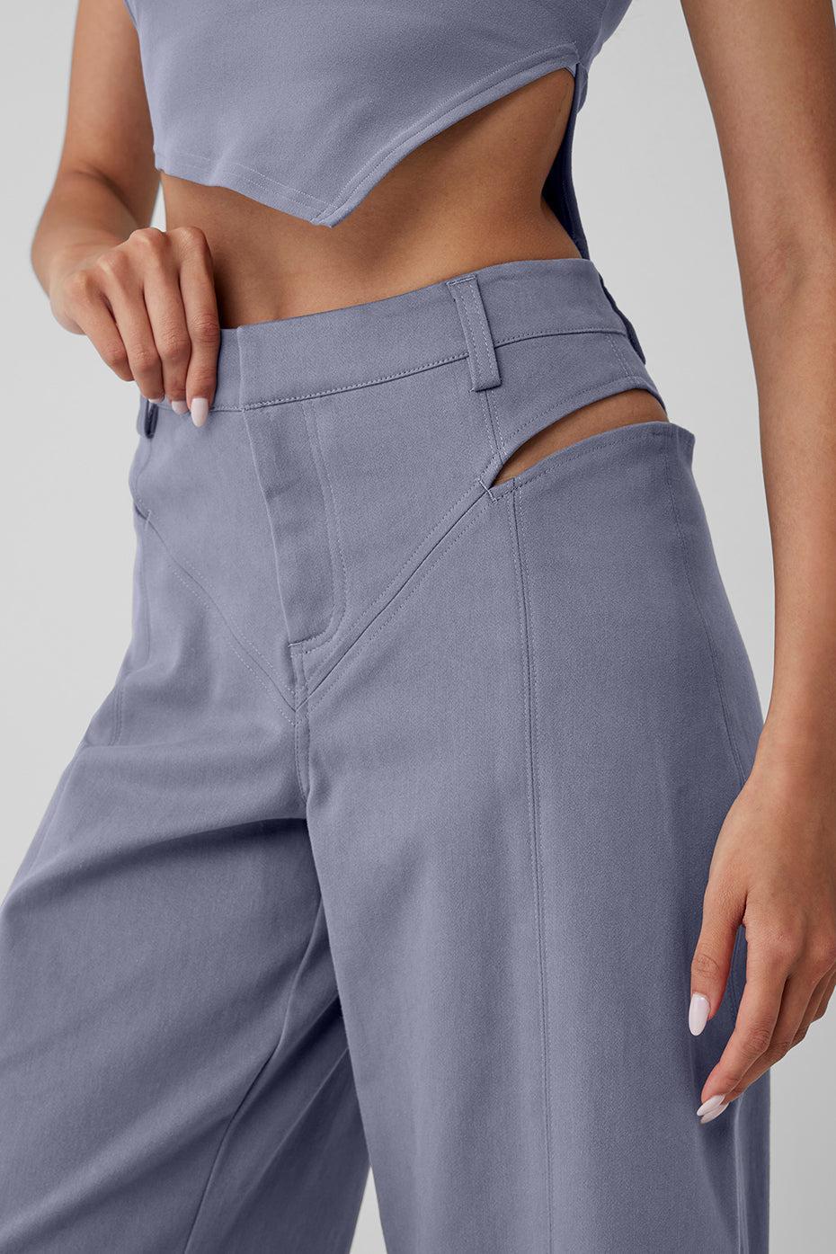 High-Waist Risk Taker Trouser - Fog Product Image