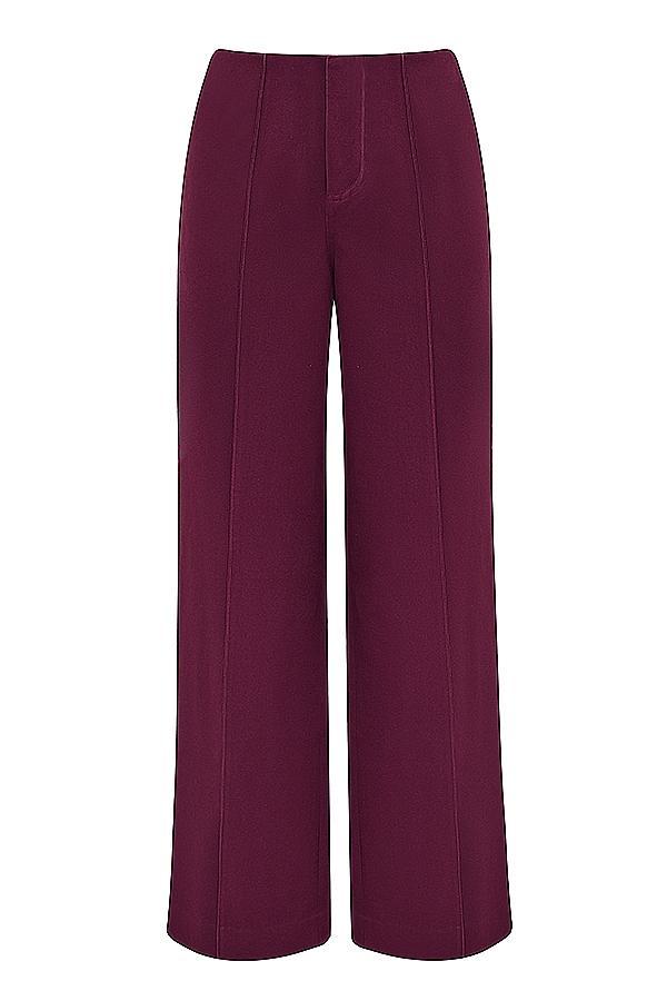 Rivi Wine Straight Leg Trousers Product Image