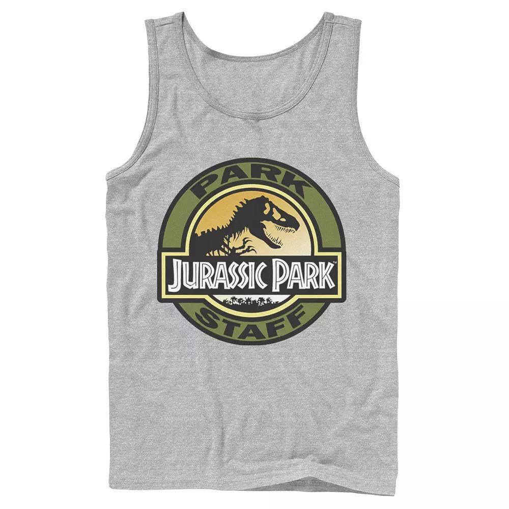Men's Jurassic Park Staff Icon T-Rex Skeleton Tank Top, Size: Large, Black Product Image