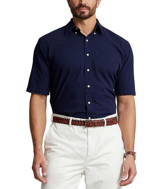 Polo Ralph Lauren Big & Tall Seersucker Short Sleeve Woven Shirt Product Image