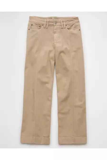 AE Dreamy Drape Stretch Low-Rise Baggy Wide-Leg Pant Women's Product Image