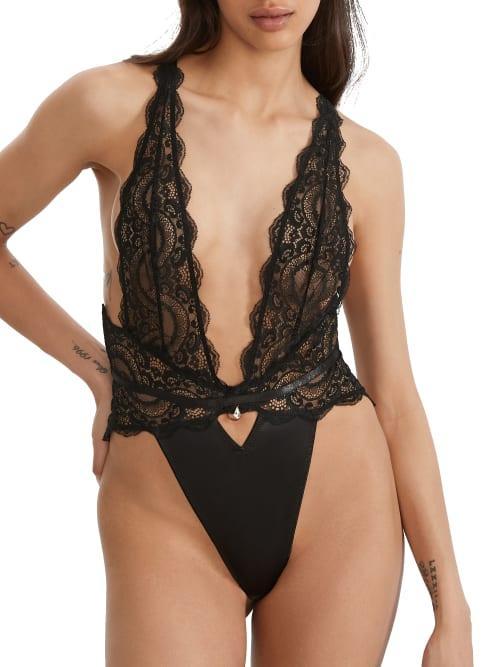Women's Oh La La Cheri Sadie Bodysuit 52-11800, Size: Medium, Black Product Image