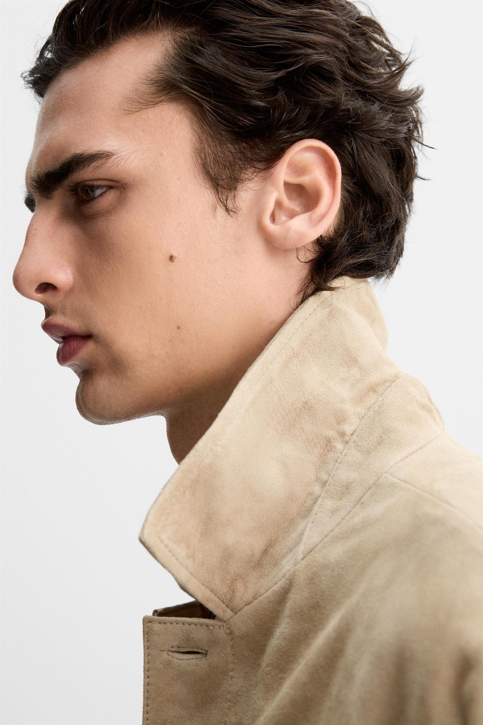SUEDE OVERSHIRT Product Image