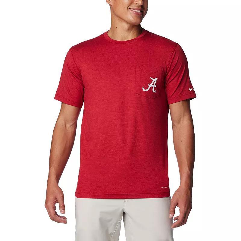 Columbia Men's Collegiate Tech Trail Short Sleeve Shirt - Alabama- Product Image