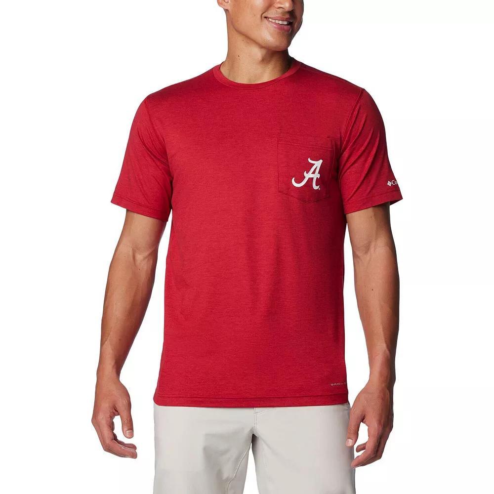 Columbia Men's Collegiate Tech Trail Short Sleeve Shirt - Alabama- Product Image