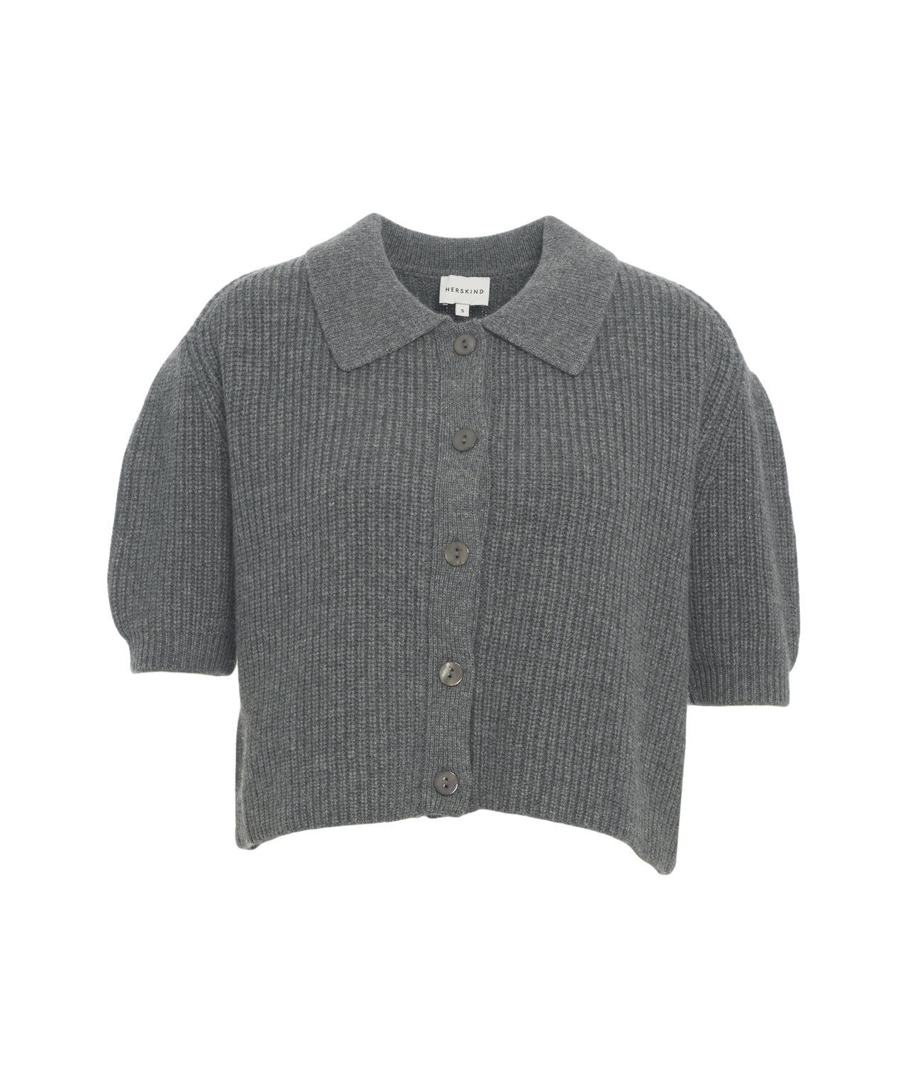 Cardigan with collar Product Image