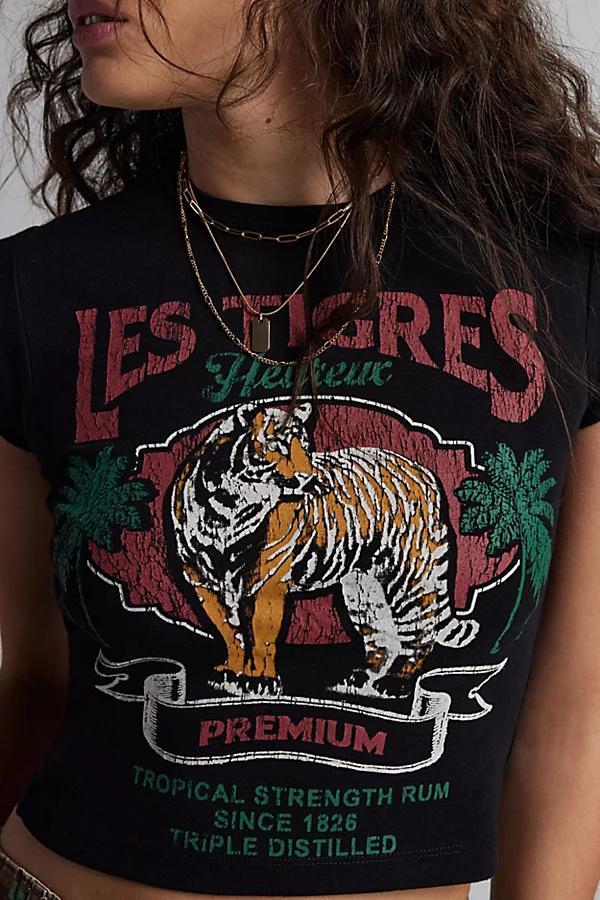 Les Tigres Graphic Fitted Baby Tee Womens at Urban Outfitters Product Image