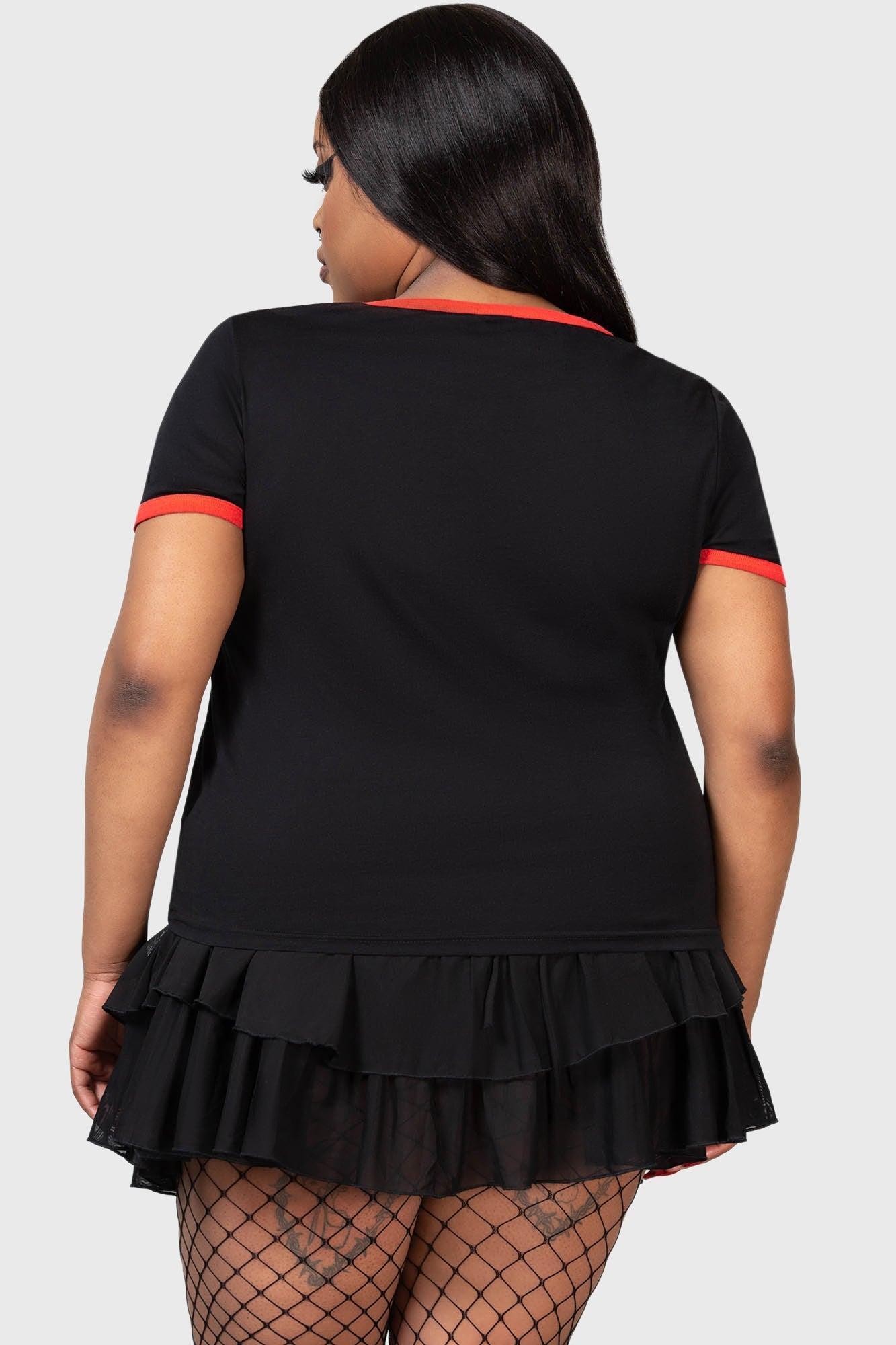 Spoiler Ringer Top [PLUS] - Resurrect Female Product Image