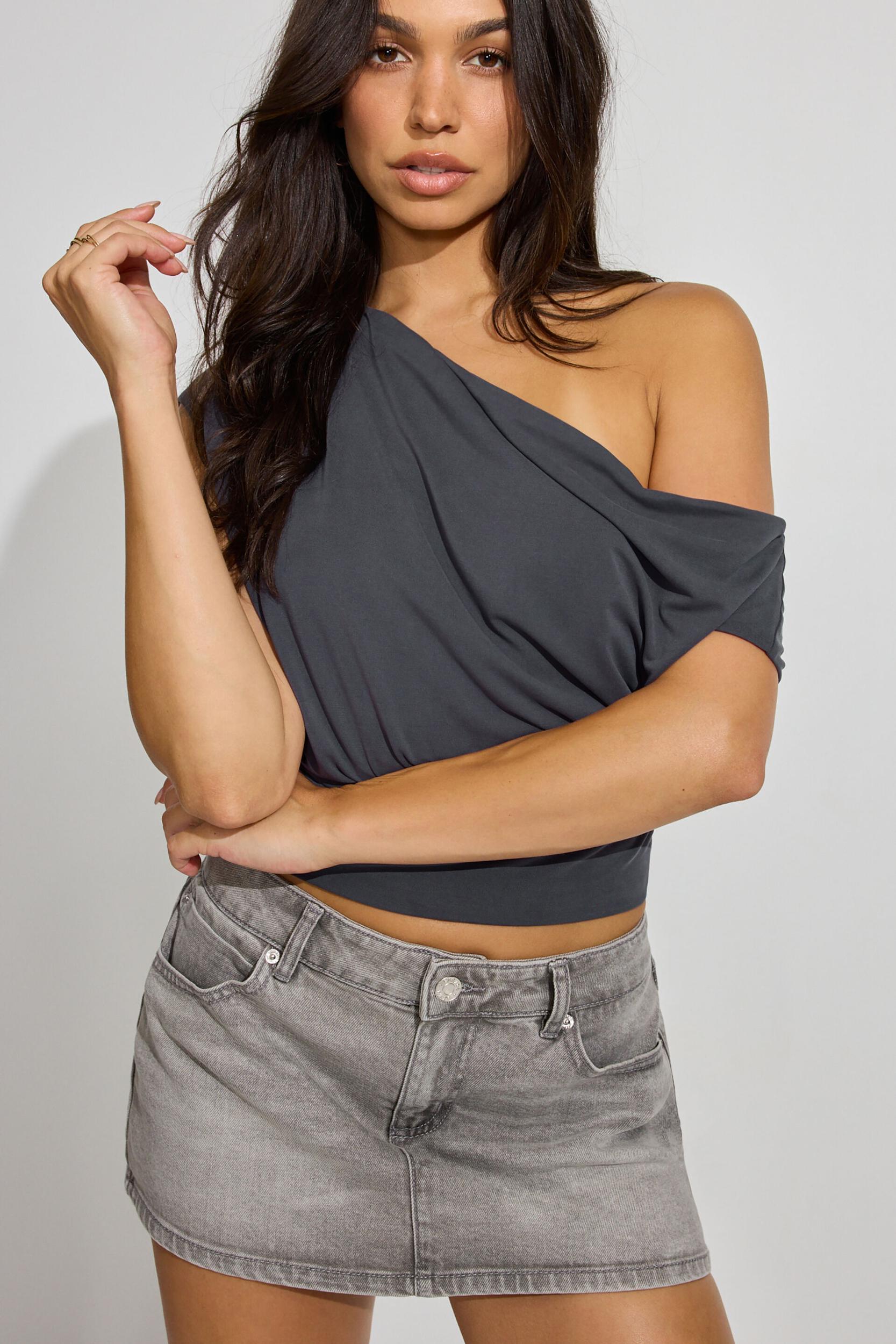 Long Sleeve Asymmetric Top Product Image