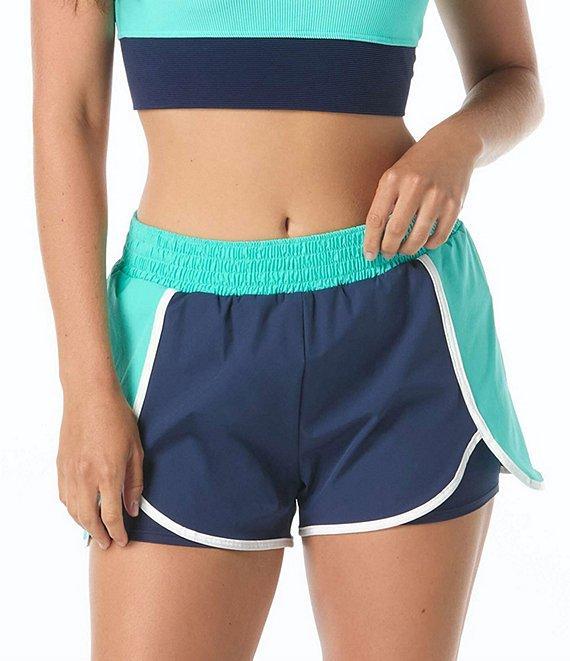Beach House Colorblock Sport Dash Smoked Waist Swim Shorts Product Image