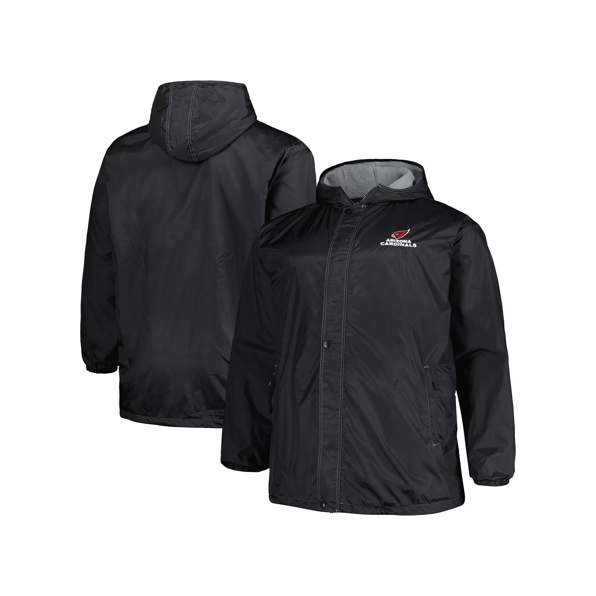 Men's Dunbrooke Black Arizona Cardinals Big & Tall Legacy Stadium Full-Zip Jacket, Size: XLT Product Image