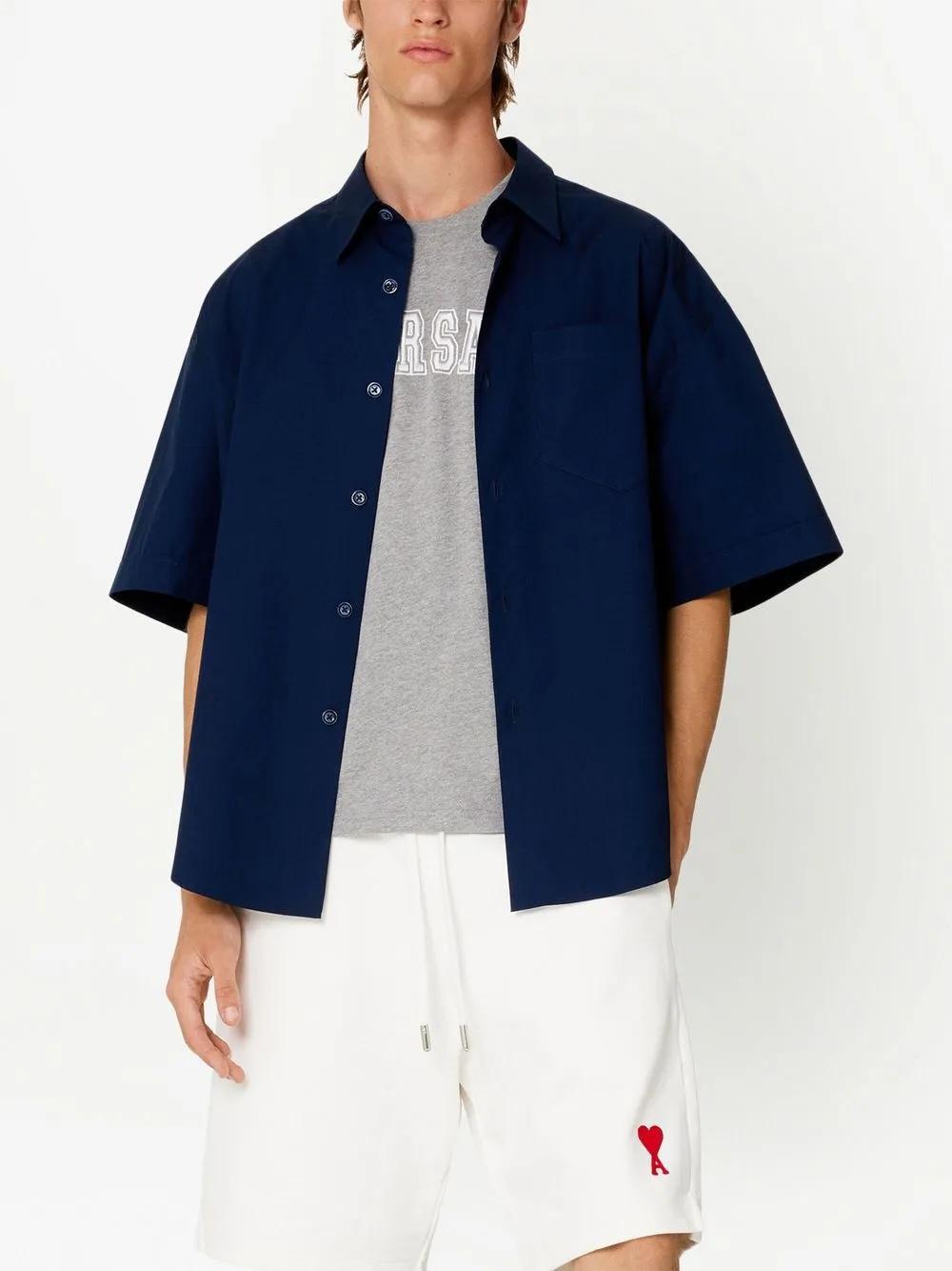chest pocket short-sleeve shirt Product Image