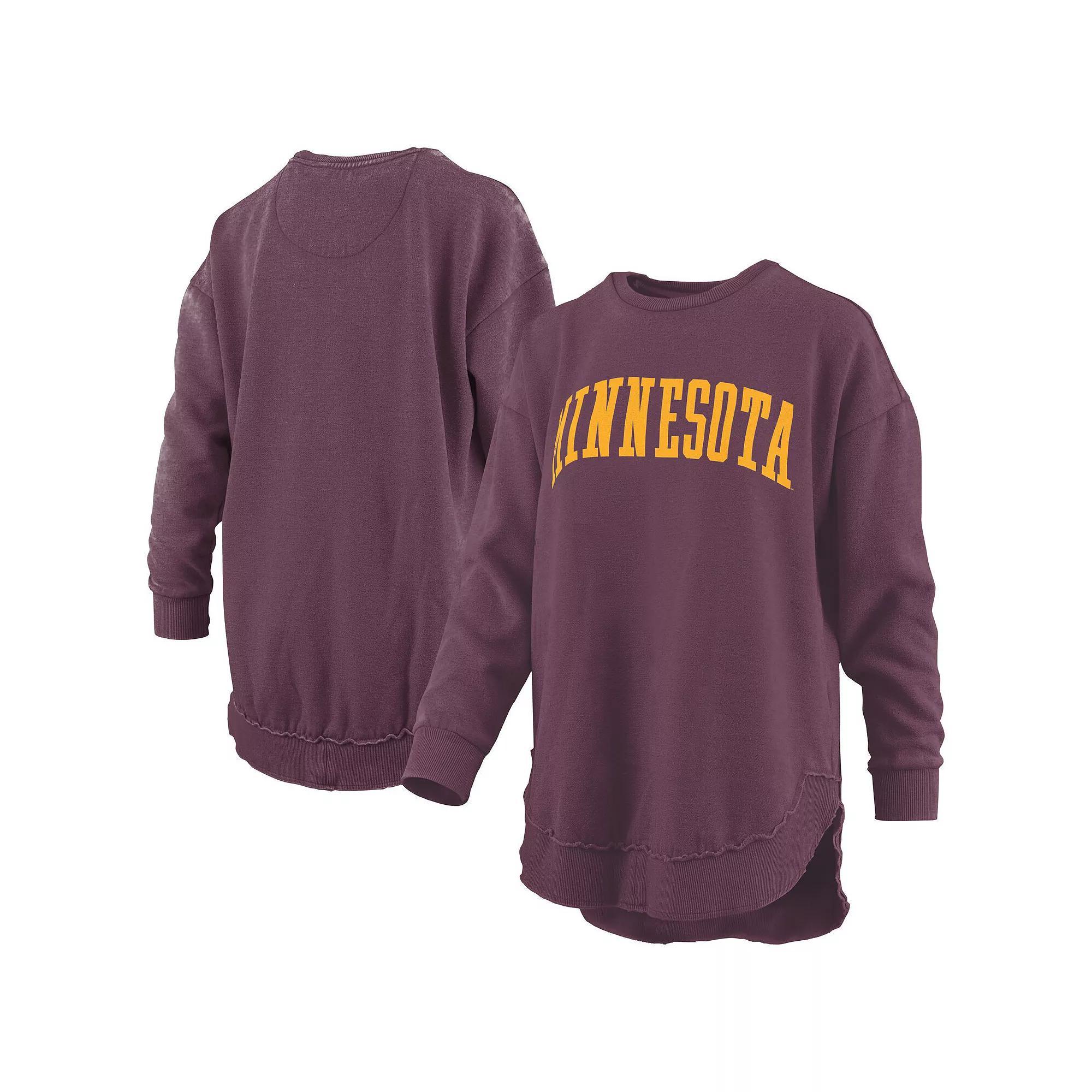 Women's Pressbox  Black Oklahoma State Cowboys Melange Poncho Vintage Fleece Long Sleeve Pullover Sweatshirt, Size: Medium Product Image