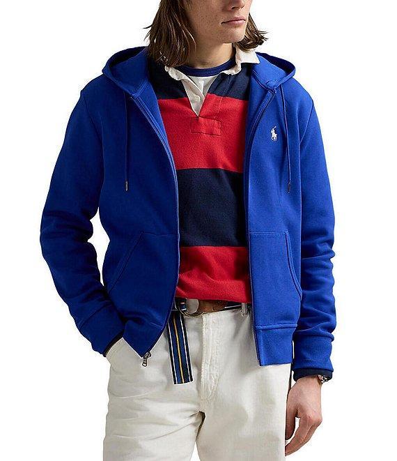 Polo Ralph Lauren Big & Tall Double-Knit Solid Full-Zip Hoodie Product Image
