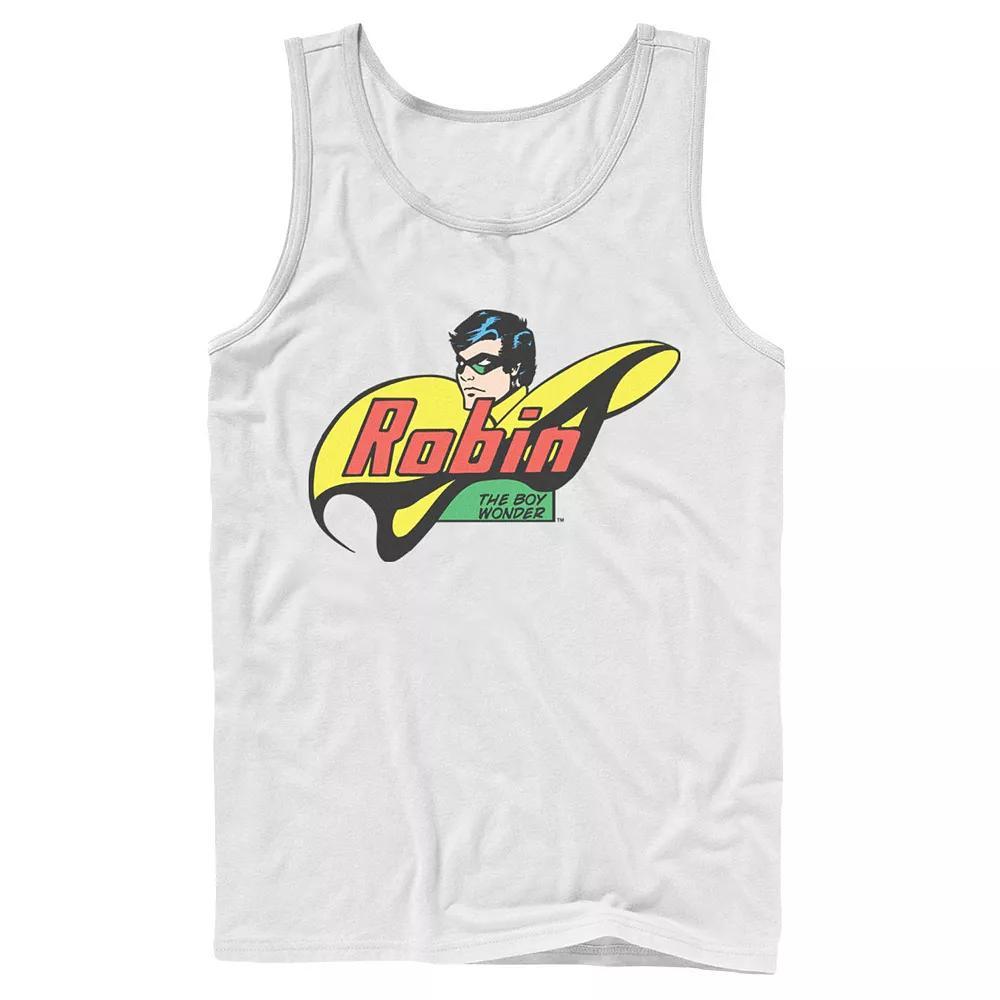 Men's DC Comics Robin The Boy Wonder Comic Tank Top, Size: Large, White Product Image