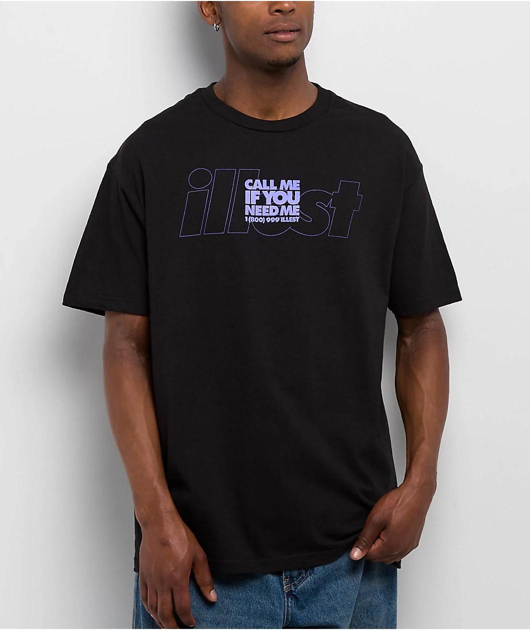 Illest Call Me Black T-Shirt Product Image