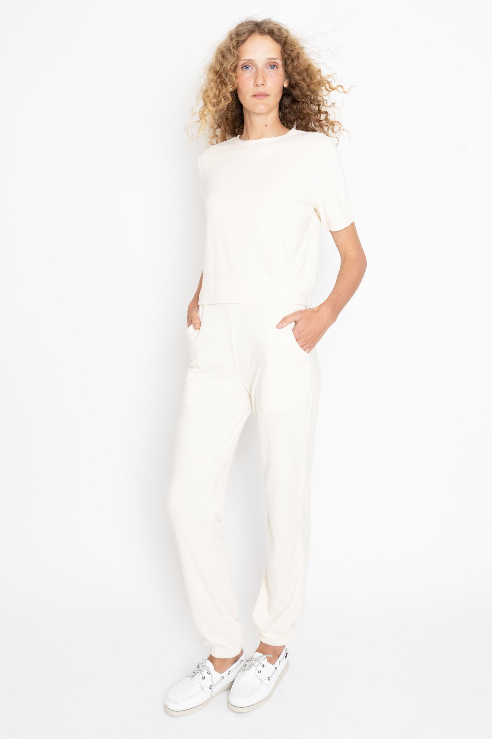 The Terry Sweatpants - Cream Product Image