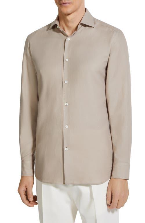 ZEGNA Cash Button Front Shirt In Piedicavallo Product Image
