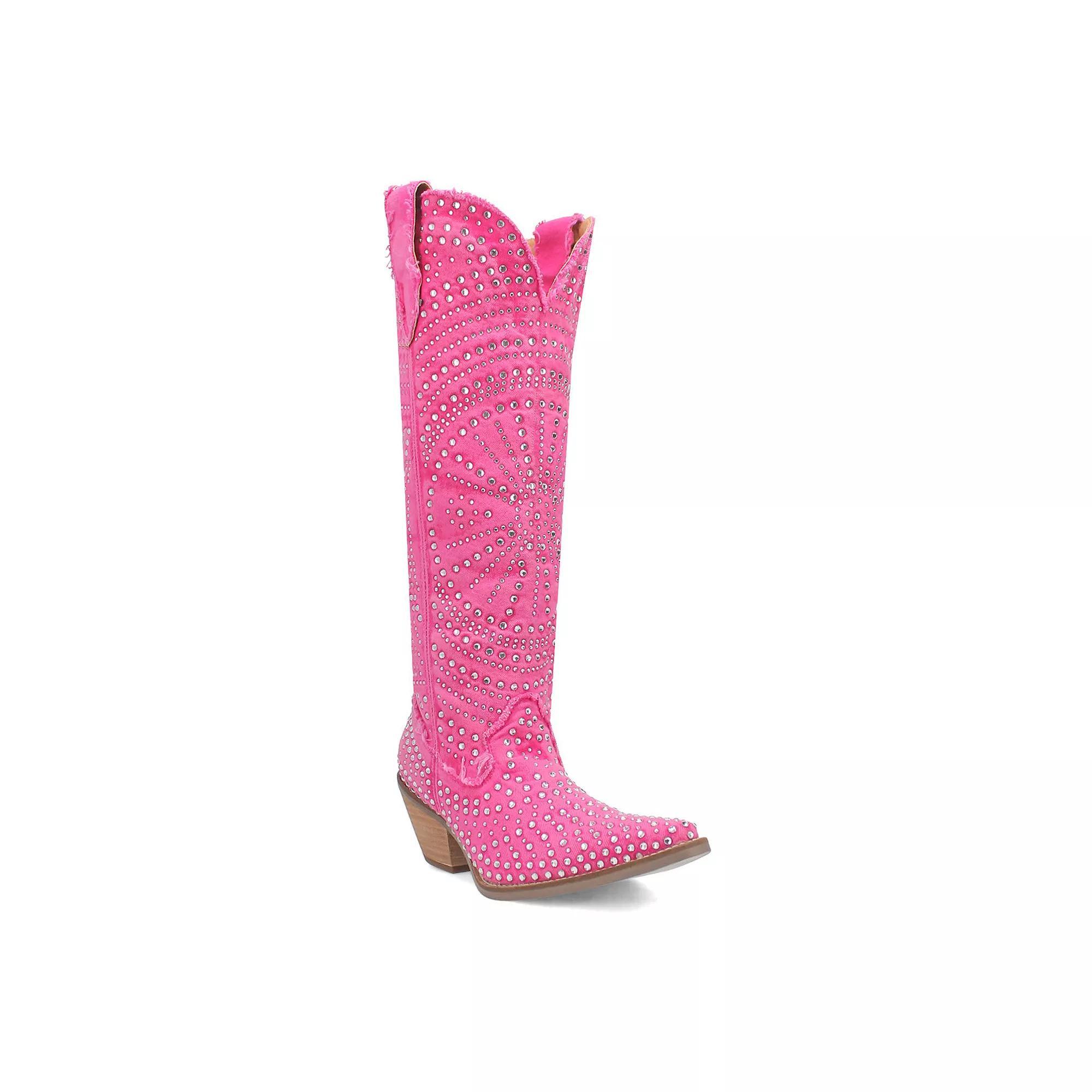 Dingo Honkytonk Honey Women's Western Boots, Size: 7.5, Pink Product Image