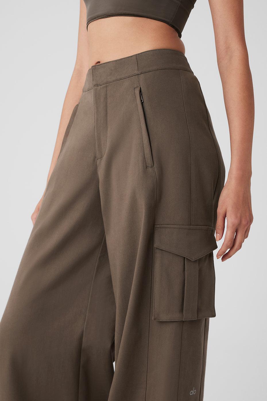 Show Off Cargo Wide Leg Trouser - Olive Tree Product Image
