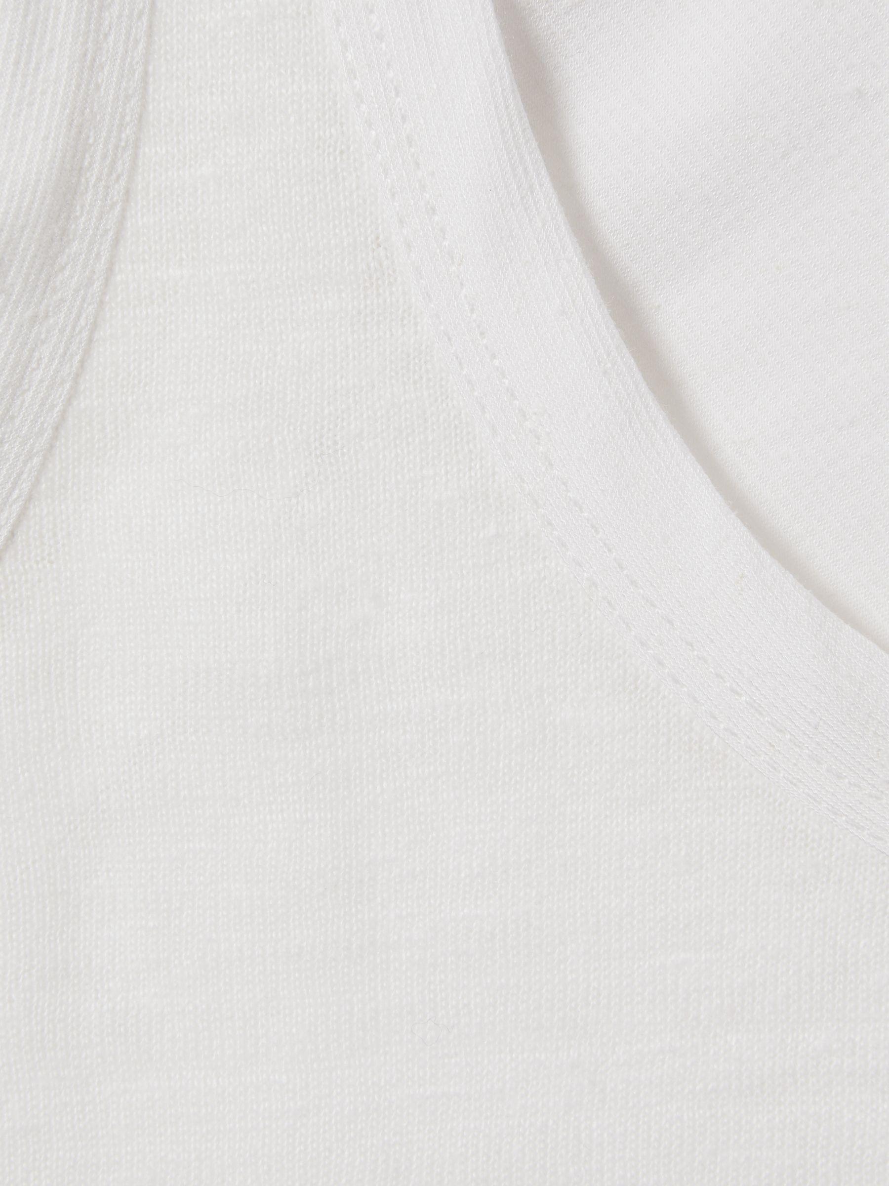 Scoop Neck Vest in White Product Image