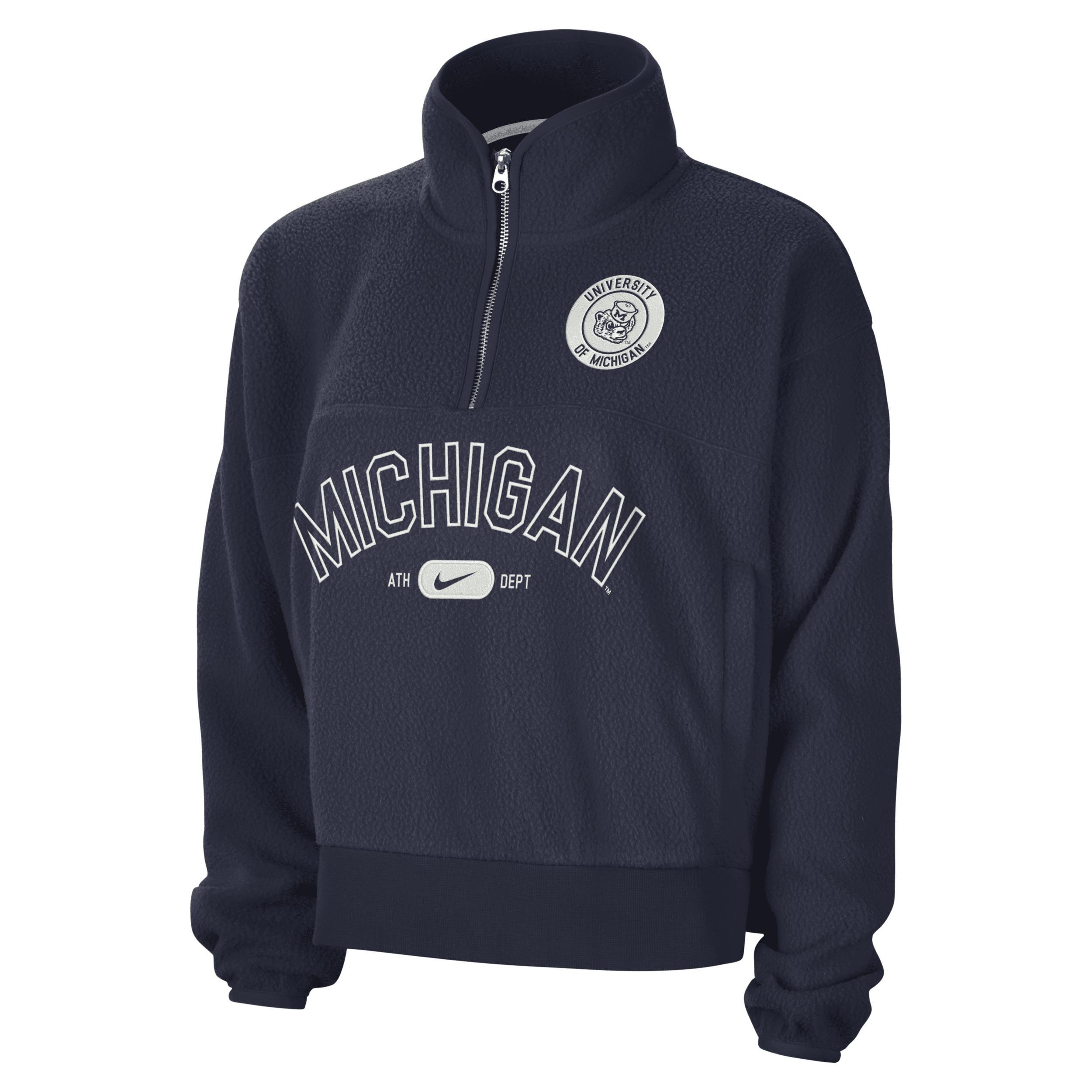 Michigan Fly Women's Nike College 1/4-Zip Jacket Product Image