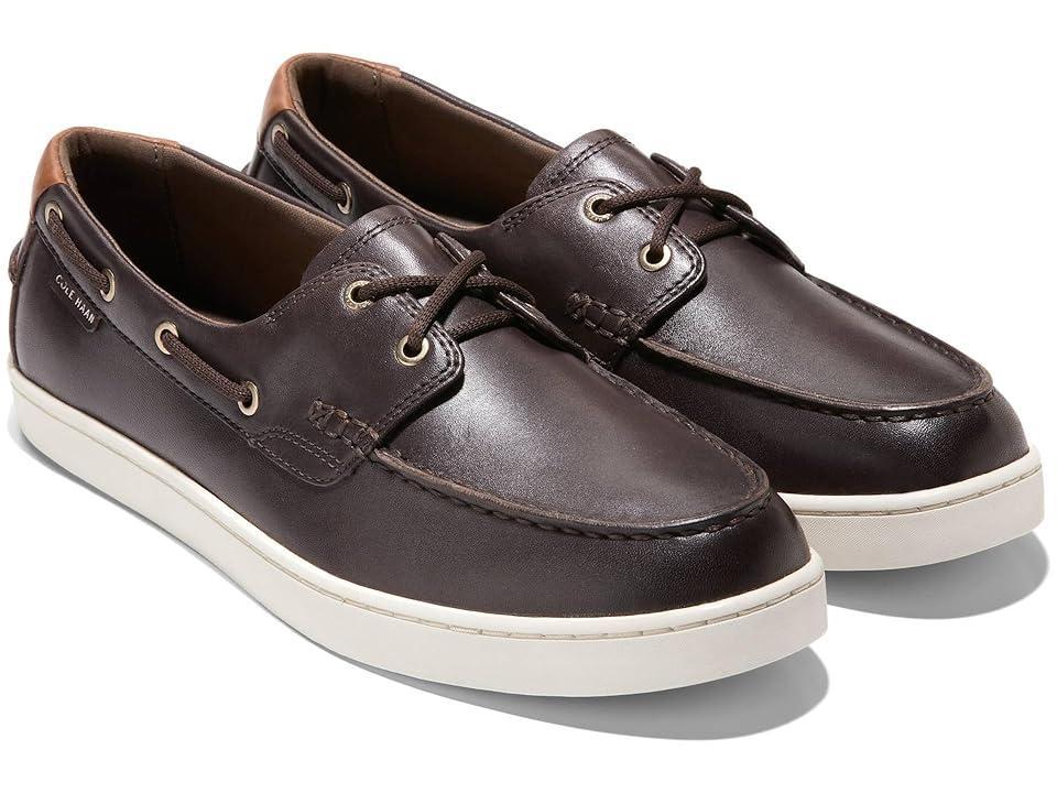 Cole Haan Nantucket Boat Shoe (Dark Chocolate/Ivory) Men's Lace-up Boots Product Image