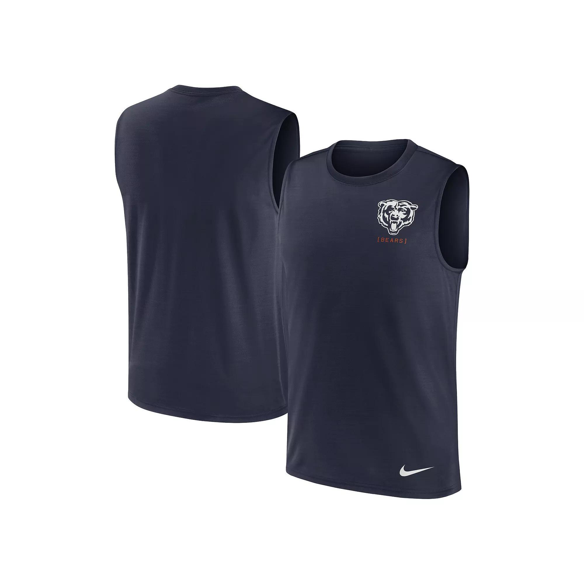 Men's Nike Black Cincinnati Bengals Large Logo Peformance Muscle Tank Top, Size: Medium Product Image