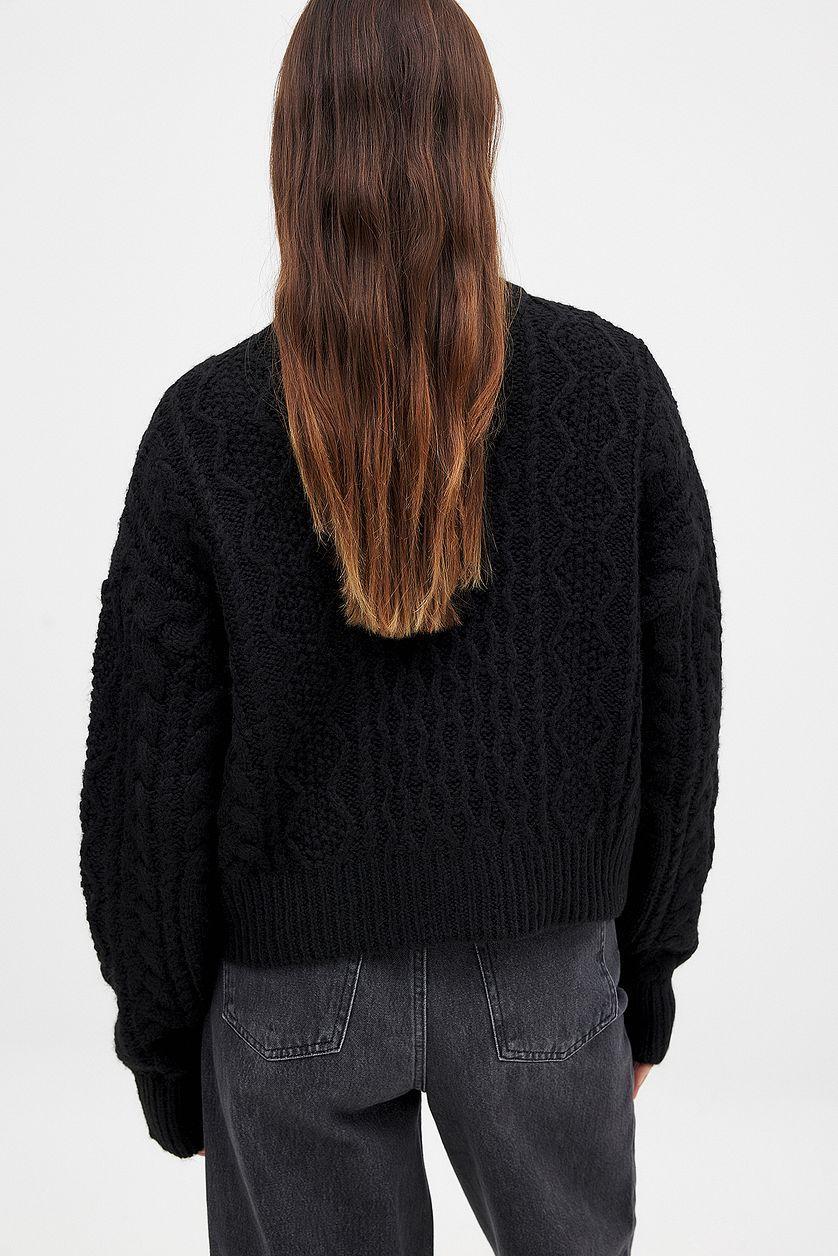 Knitted Cable Cardigan Product Image