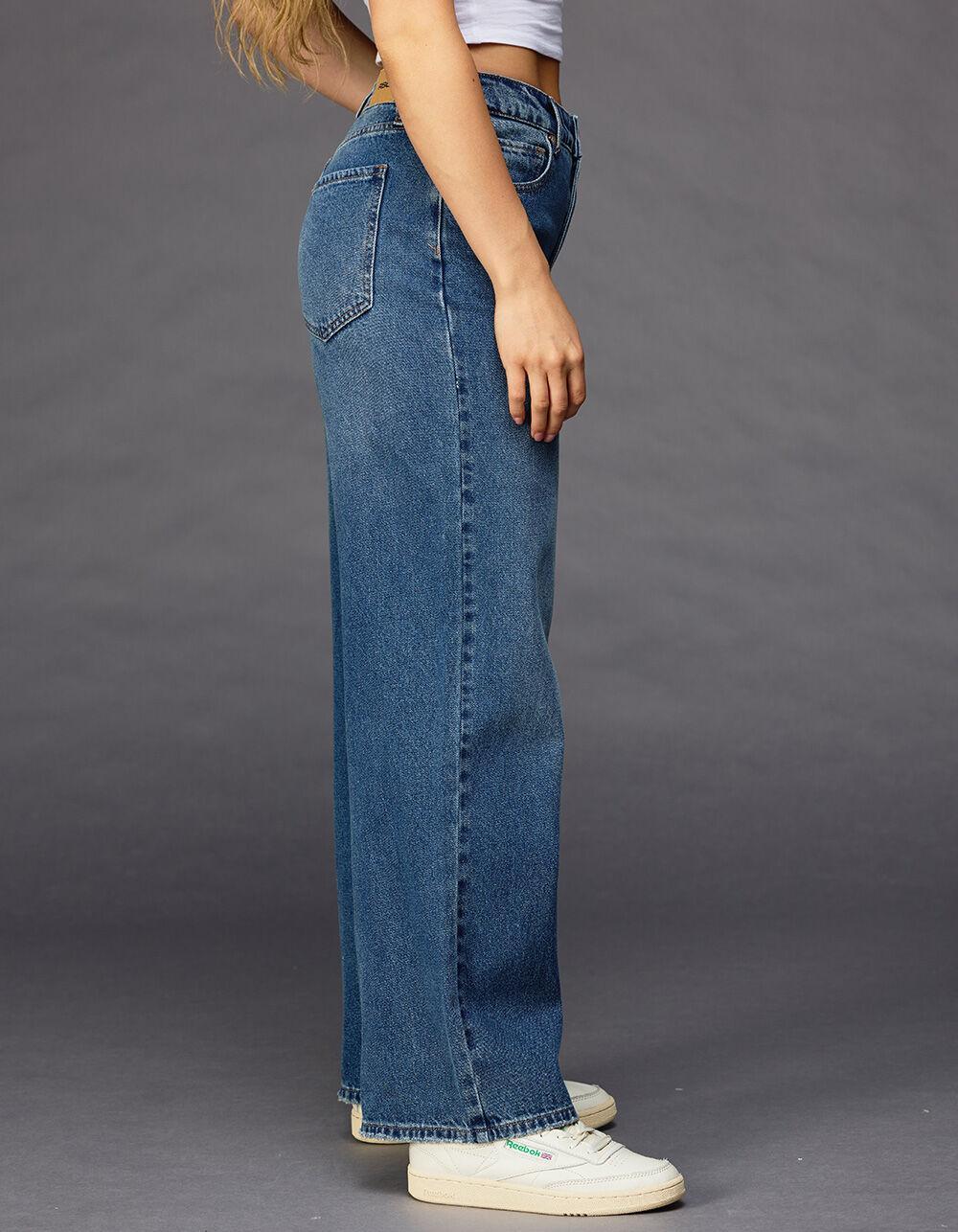 RSQ Womens High Rise Baggy Jeans - MEDIUM WASH Product Image