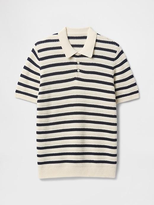 Sweater Polo Shirt Product Image