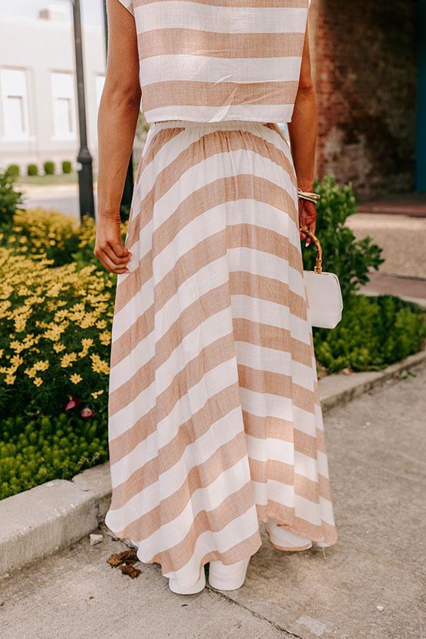 Sunny Stroll High Waist Midi Skirt Product Image