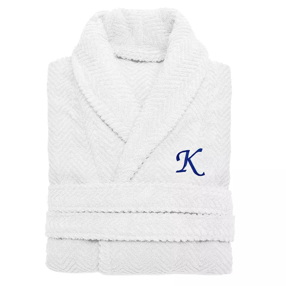 Linum Home Textiles Turkish Cotton Personalized Herringbone Weave Bathrobe, Womens Product Image