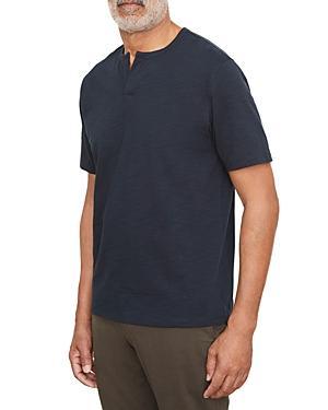 Vince Slub Split Neck Short Sleeve Tee Product Image
