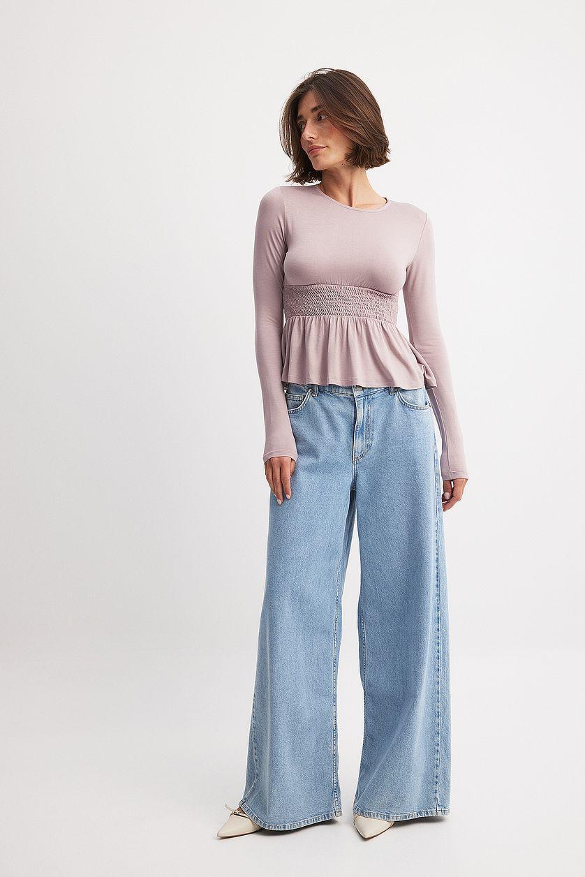 Long Sleeve Smock Top Product Image