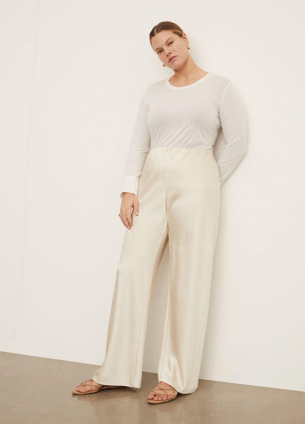 Womens Satin Bias Pant, Bona, Size 3XL Vince Product Image