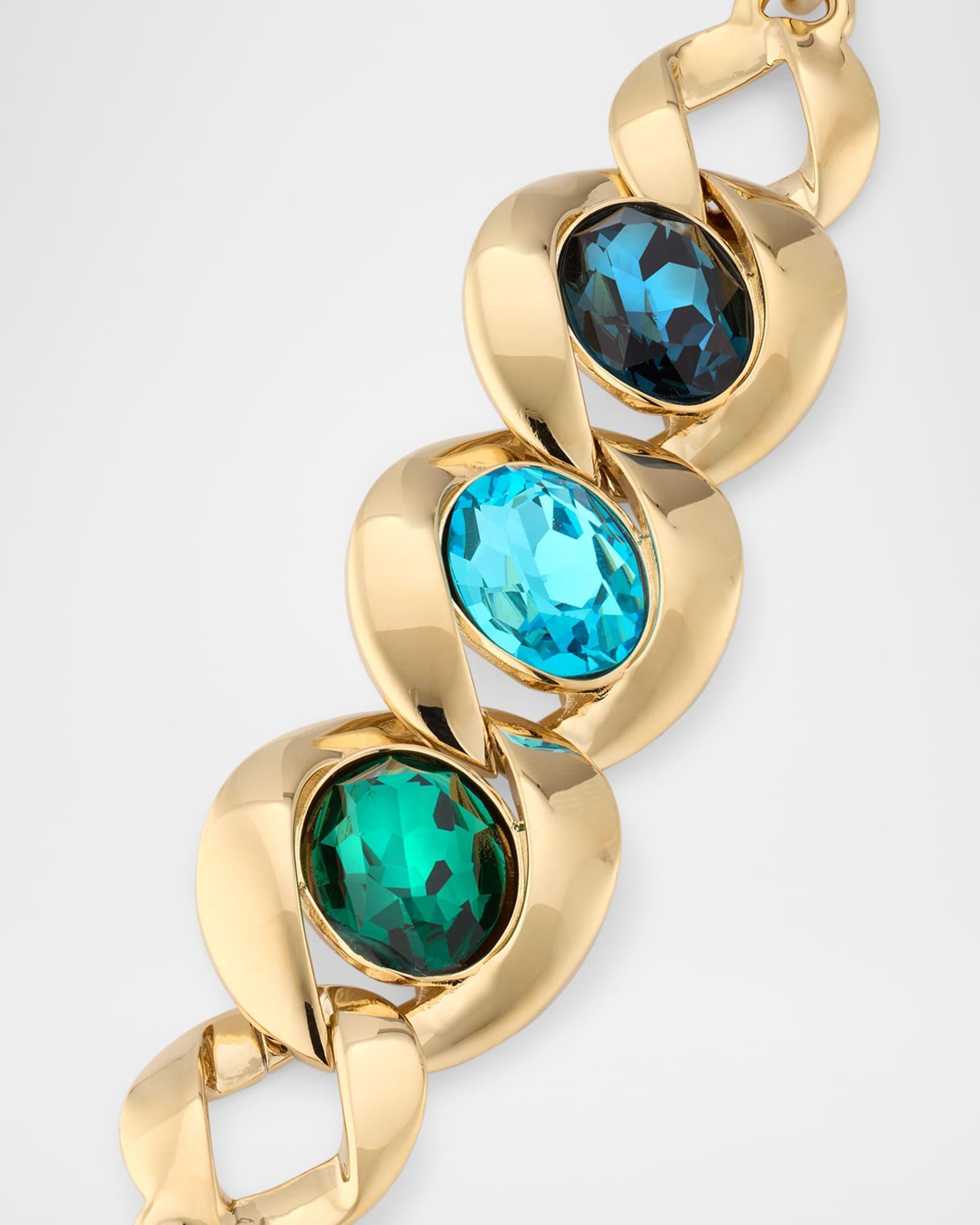 Framed Oval Crystal Bracelet Product Image