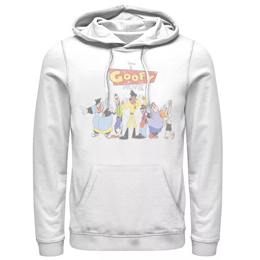 Disney's A Goofy Movie Men's Group Shot Logo Hoodie, Size: XL, Athletic Grey Product Image