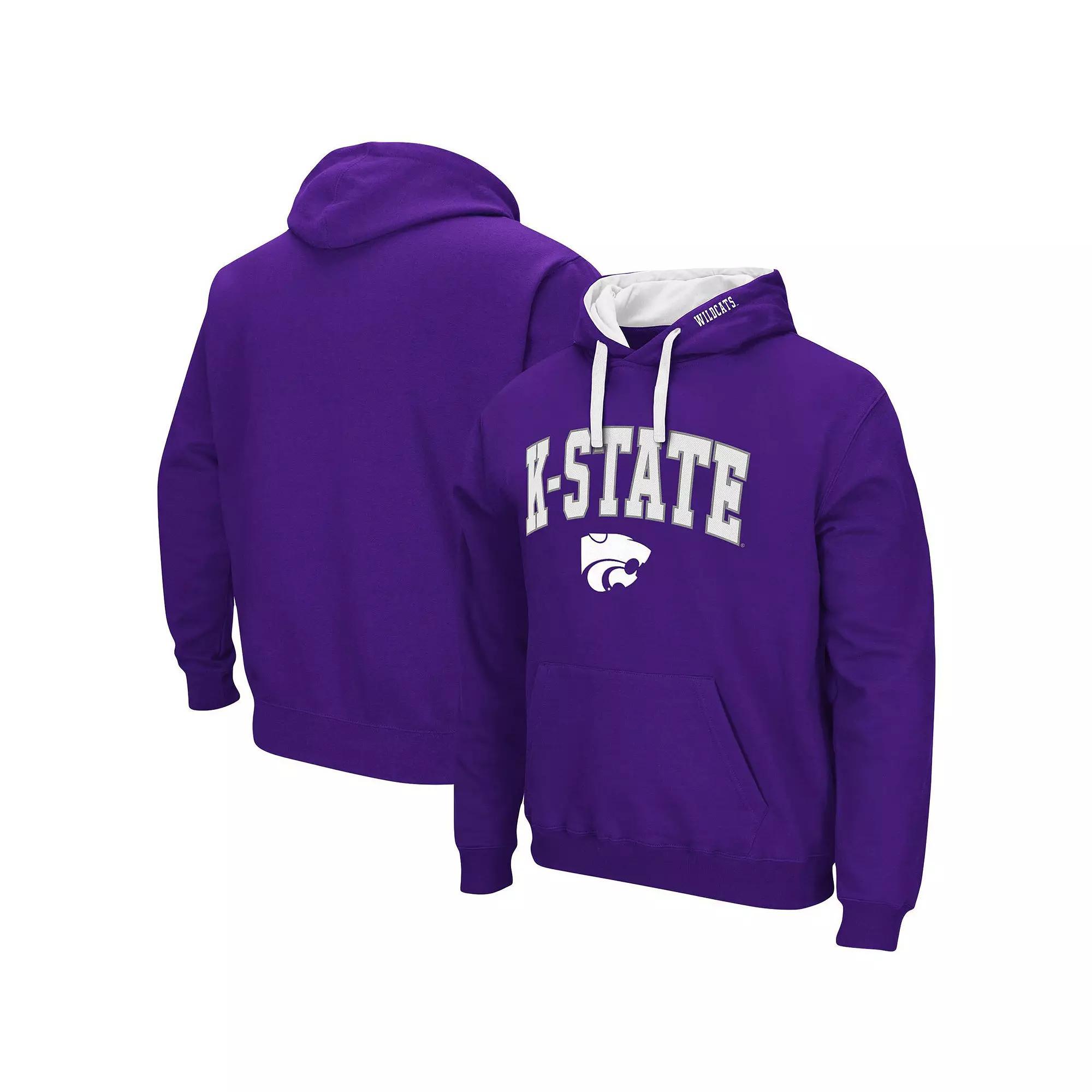 Men's Colosseum Maroon Mississippi State Bulldogs Big & Tall Arch & Logo 2.0 Pullover Hoodie, Size: 2XLT, Mst Red Product Image