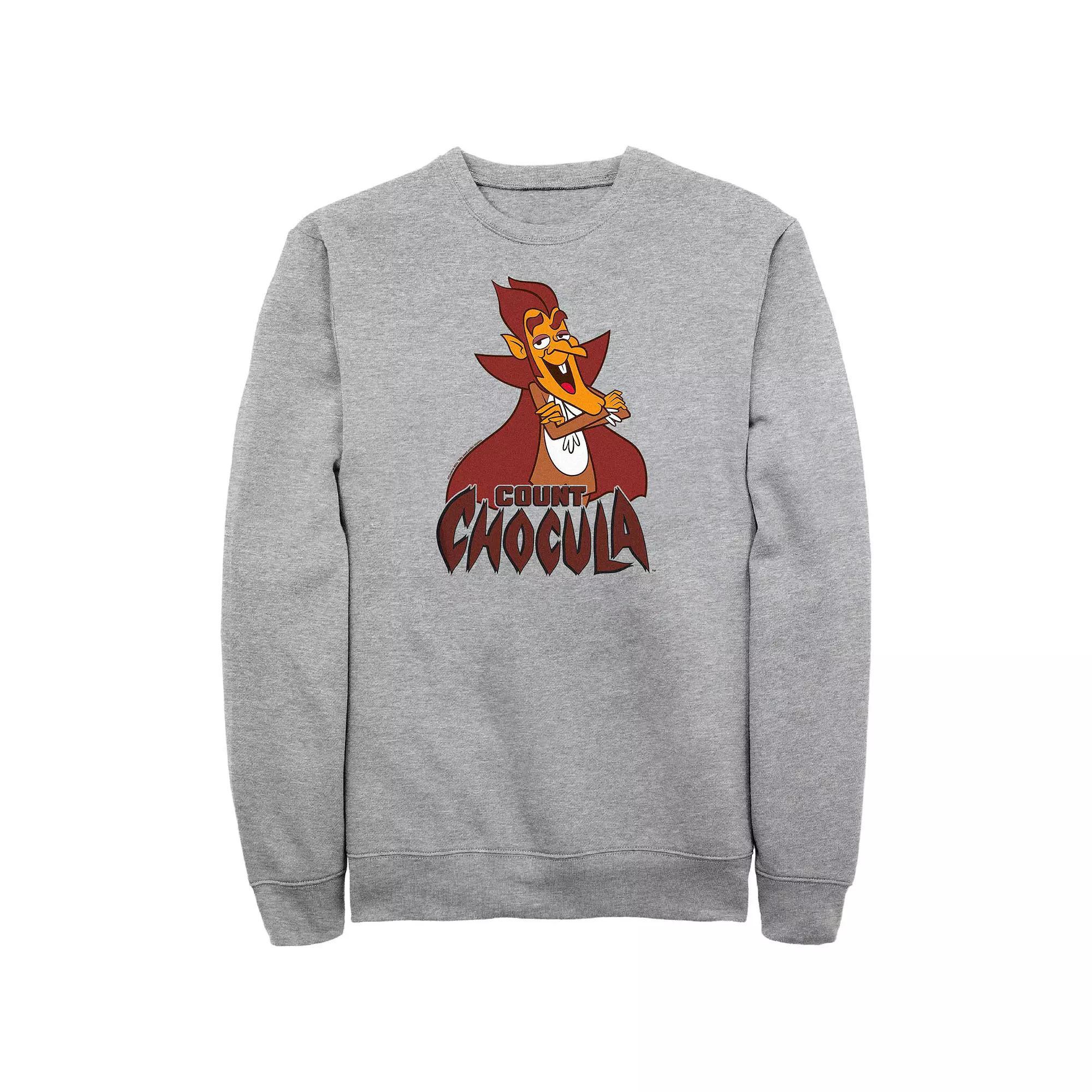 Men's Count Chocula Logo Graphic Fleece, Size: 5XB, Athletic Grey Product Image