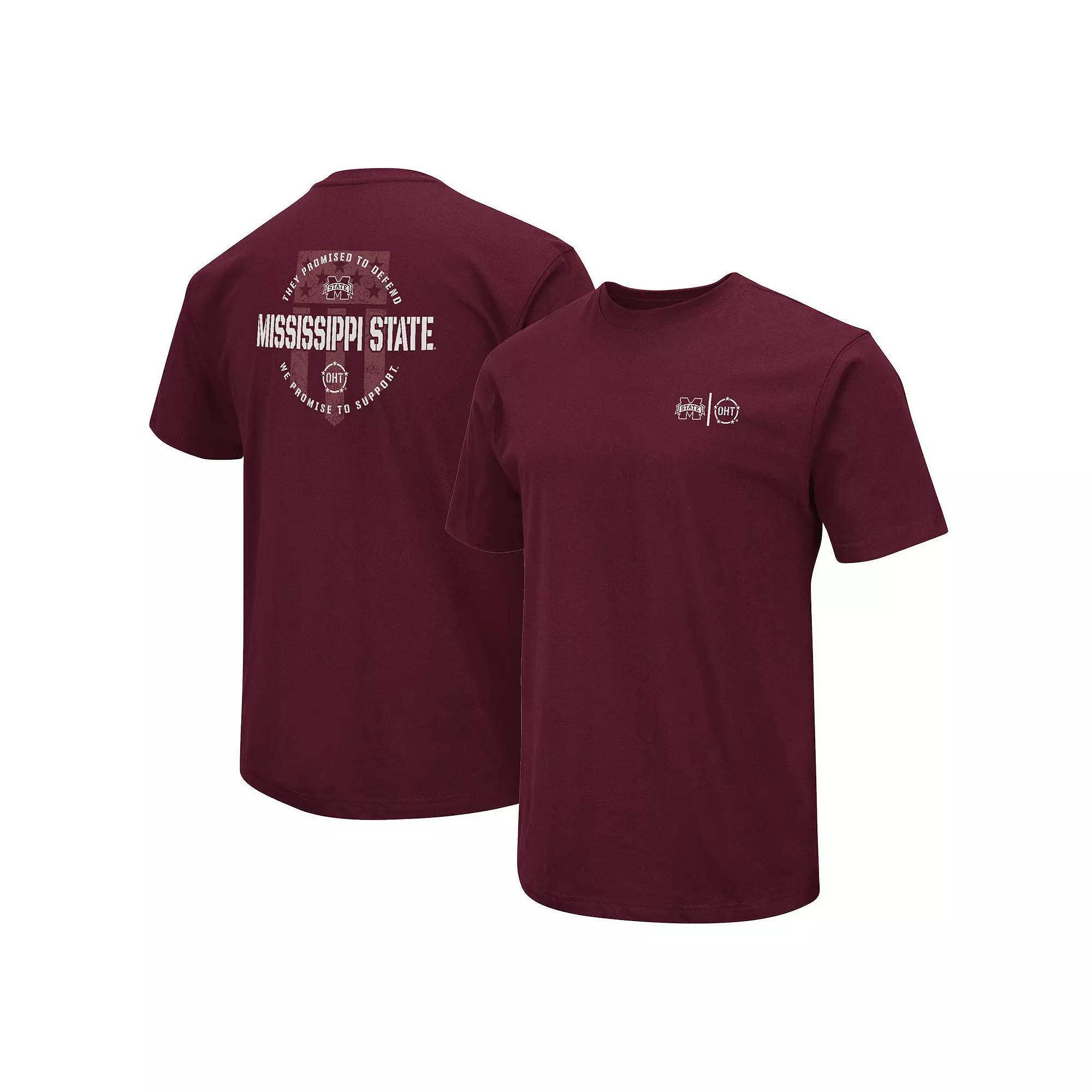 Men's Colosseum Cardinal Arkansas Razorbacks OHT Military Appreciation T-Shirt, Size: Medium, Red Product Image
