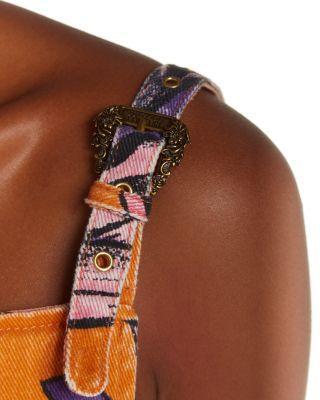 Printed Buckle Strap Mini Dress Product Image
